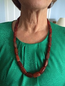 Auc57-AfricanRedBeadNecklace