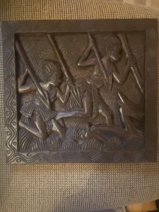 Hunting Antelope Relief Panel
