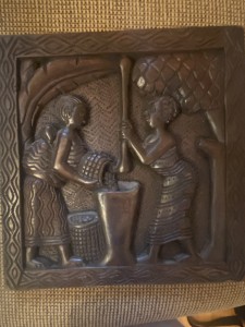 Pounding Fufu Relief Panel